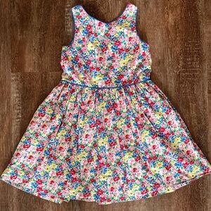 Polo by Ralph Lauren Floral Kids Dress - Red, Blue, Yellow